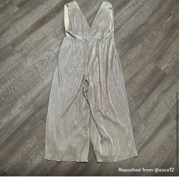 LULUS Metallic Sparkly Jumpsuit - Picture 6 of 6